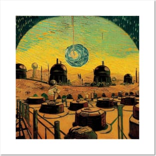 Starry Night in Mos Eisley Tatooine Posters and Art